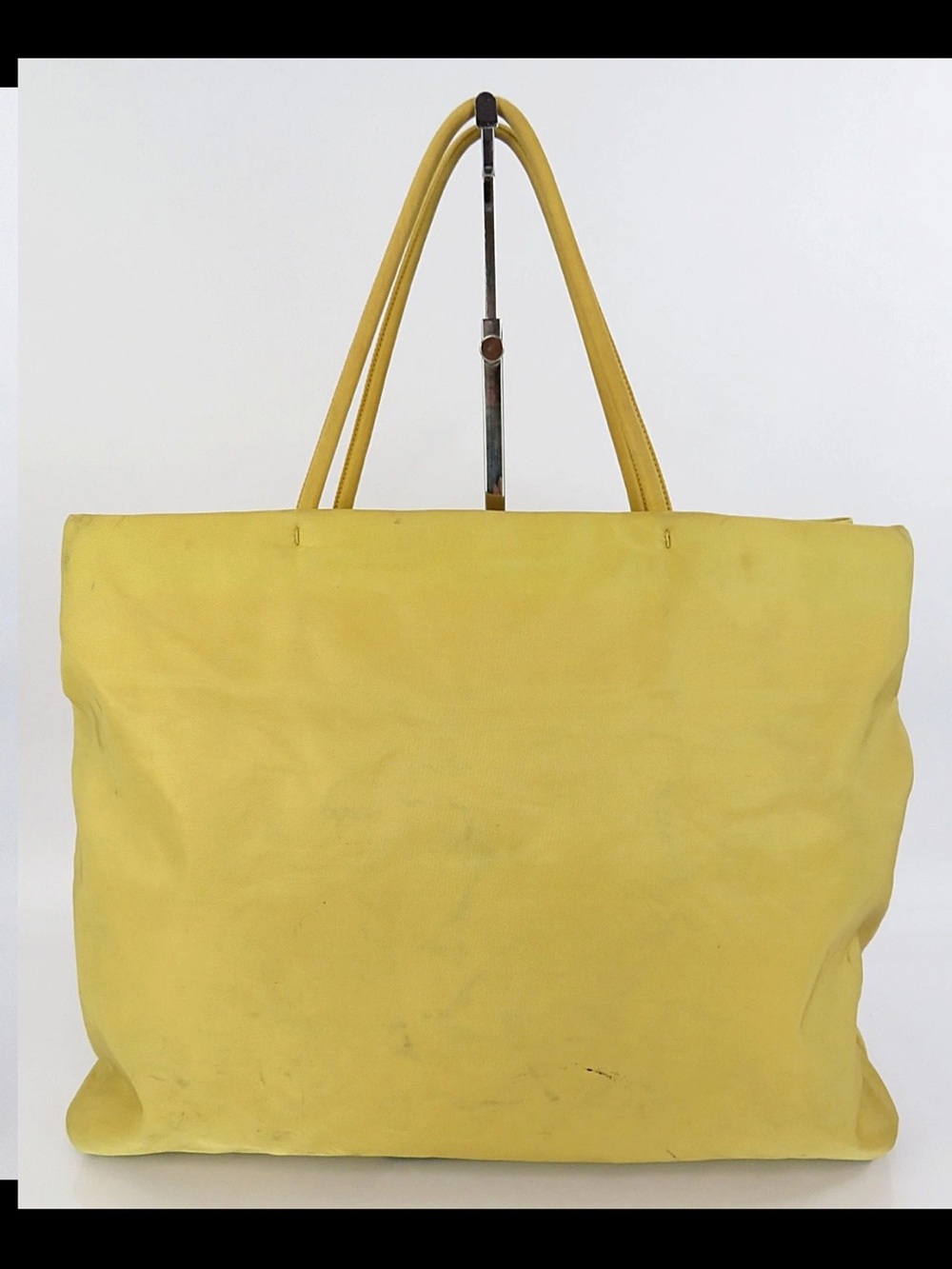 Prada Yellow Nylon Tote with Double Shoulder Straps - Picture 2 of 16